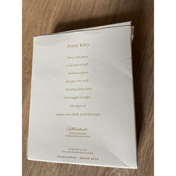 2010 Hallmark Keepsake Christmas Ornament Pretty Kitty Photo Frame - Picture 4 of 4